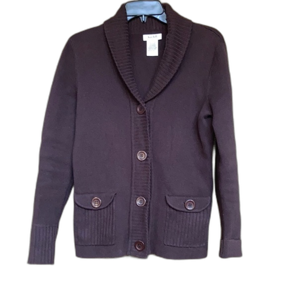 Kate hill cotton sweater jacket